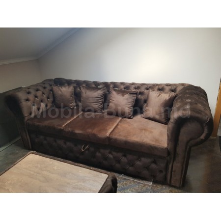 Диван Честерфилд 3-х местный А-25